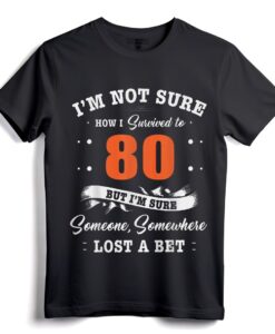 Geschenke zum 80. Geburtstag  Retro-T-Shirt Ich habe 80 Jahre überlebt für Männer und Frauen, geboren 1941